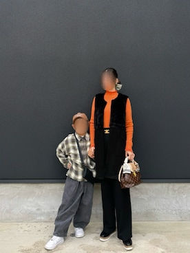 「アイテム（帽子）」を使った、10axx_さん（レディース・161cm）の冬コーディネート