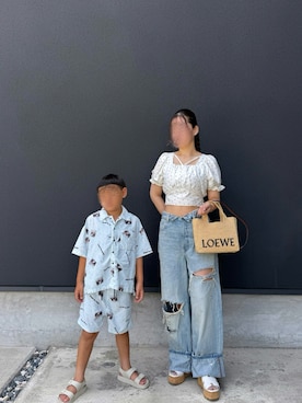 「HERMES（エルメス）のアイテム」を使った、10axx_さん（レディース・161cm）の夏コーディネート
