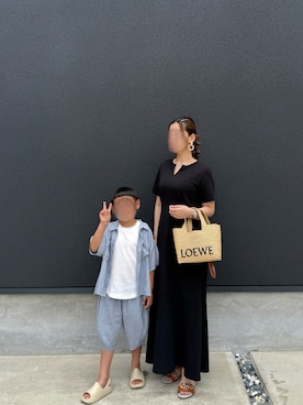 「FENDI（フェンディ）のアイテム」を使った、10acoさん（レディース・161cm）の夏コーディネート