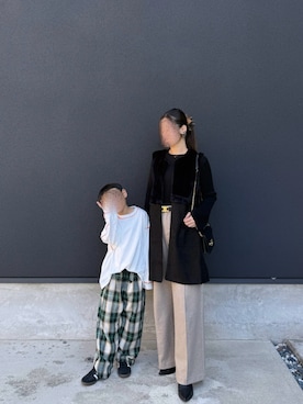 「アイテム（ベルト）」を使った、10axx_さん（レディース・161cm）の秋コーディネート