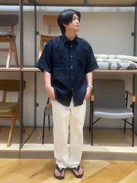「URBAN RESEARCH（アーバンリサーチ）のアイテム（デニムパンツ）」を使った、ゆささん（メンズ・168cm）の夏コーディネート