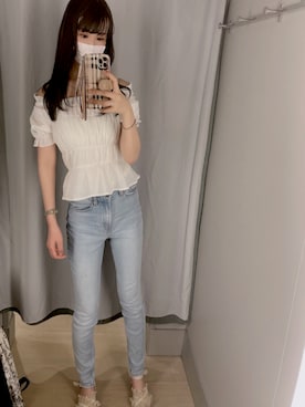 「FUN（ファン）のアイテム（トップス）」を使った、narunattu0510さん（レディース・161cm）の春コーディネート