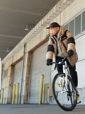 「carhartt」｜「アイテム（ダウンジャケット/コート）」を使った、14524656さん（メンズ・175cm）の冬コーディネート