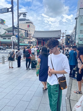 「アイテム（ドレスシューズ）」を使った、ごんぞうさん（メンズ・173cm・20代）の夏コーディネート