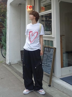「アイテム（ピアス（両耳用））」を使った、shoさん（メンズ・173cm・20代）の夏コーディネート