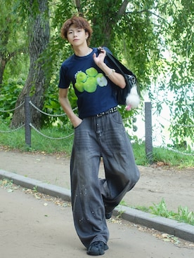 「アイテム（ピアス（両耳用））」を使った、shoさん（メンズ・173cm・20代）の夏コーディネート
