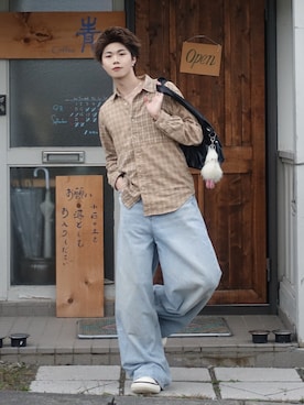 「アイテム（ピアス（両耳用））」を使った、shoさん（メンズ・173cm・20代）の秋コーディネート