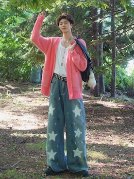 「アイテム（ピアス（両耳用））」を使った、shoさん（メンズ・173cm）の秋コーディネート