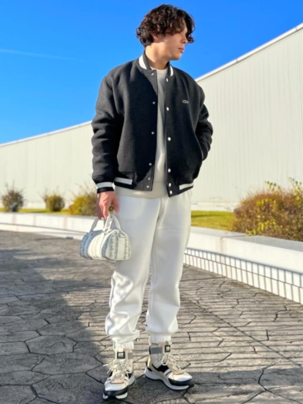 ラコステ　スタジャン LACOSTE ブルゾン アウター 「別注」LACOSTE / スタジアム
