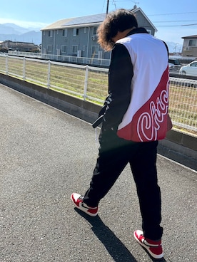 「Mitchell&Ness（ミッチェル&ネス）のアイテム（ジャケット/アウター）」を使った、こーくんさん（メンズ・180cm）の秋コーディネート