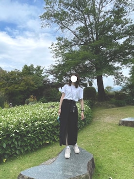 「NIKE（ナイキ）のアイテム（スニーカー、ベージュ系）」を使った、mmmmmuuumさん（レディース・160cm）の春コーディネート