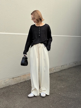 「CIAOPANIC TYPY（チャオパニックティピー）のアイテム（パンツ）」を使った、ponsan0529さん（レディース・156cm）の春コーディネート