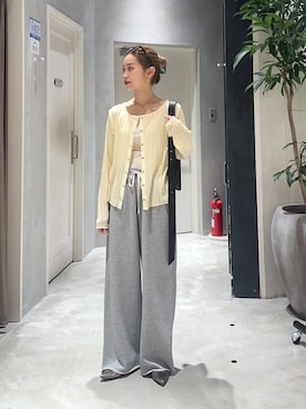 「アイテム（スウェットパンツ）」を使った、ponsan0529さん（レディース・156cm）の夏コーディネート