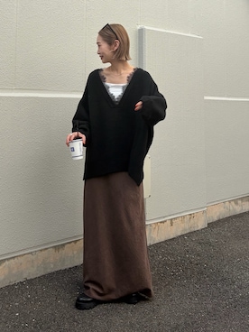 「CIAOPANIC TYPY（チャオパニックティピー）のアイテム（トップス）」を使った、ponsan0529さん（レディース・156cm）の秋コーディネート