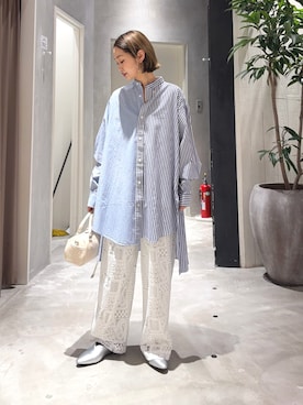 「CIAOPANIC TYPY（チャオパニックティピー）のアイテム（パンツ）」を使った、ponsan0529さん（レディース・156cm）の春コーディネート