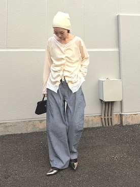 「CIAOPANIC TYPY（チャオパニックティピー）のアイテム（トップス）」を使った、ponsan0529さん（レディース・156cm）の春コーディネート