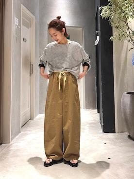 「CIAOPANIC TYPY（チャオパニックティピー）のアイテム（パンツ）」を使った、ponsan0529さん（レディース・156cm）の夏コーディネート