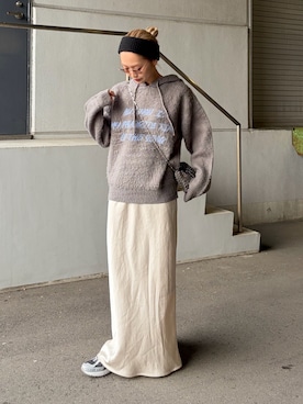 「アイテム（パーカー）」を使った、ponsan0529さん（レディース・156cm）の秋コーディネート