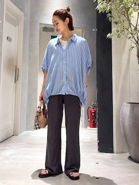 「CIAOPANIC TYPY（チャオパニックティピー）のアイテム（バッグ）」を使った、ponsan0529さん（レディース・156cm）の夏コーディネート