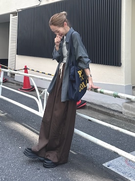 「アイテム（デニムパンツ）」を使った、ponsan0529さん（レディース・156cm）の夏コーディネート