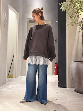 「アイテム（キャミソール）」を使った、ponsan0529さん（レディース・156cm）の秋コーディネート