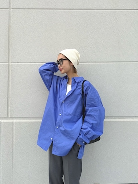 「THE SHINZONE（ザ　シンゾーン）のアイテム（スラックス）」を使った、ponsan0529さん（レディース・156cm）の春コーディネート
