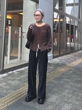 「アイテム（カーディガン/ボレロ）」を使った、ponsan0529さん（レディース・156cm）の秋コーディネート