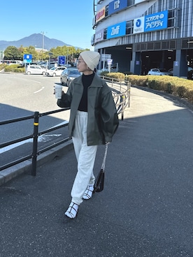 「CIAOPANIC TYPY」｜「アイテム（ブルゾン）」を使った、ponsan0529さん（レディース・156cm）の秋コーディネート