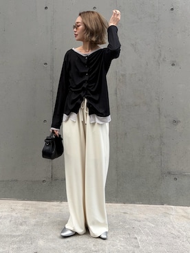 「CIAOPANIC TYPY（チャオパニックティピー）のアイテム（パンツ）」を使った、ponsan0529さん（レディース・156cm）の冬コーディネート