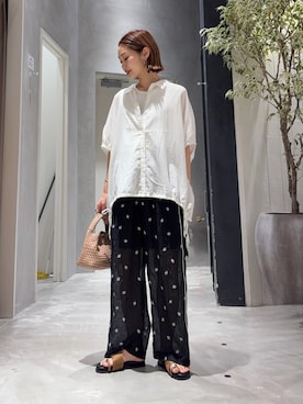 「CIAOPANIC TYPY（チャオパニックティピー）のアイテム（パンツ）」を使った、ponsan0529さん（レディース・156cm）の夏コーディネート