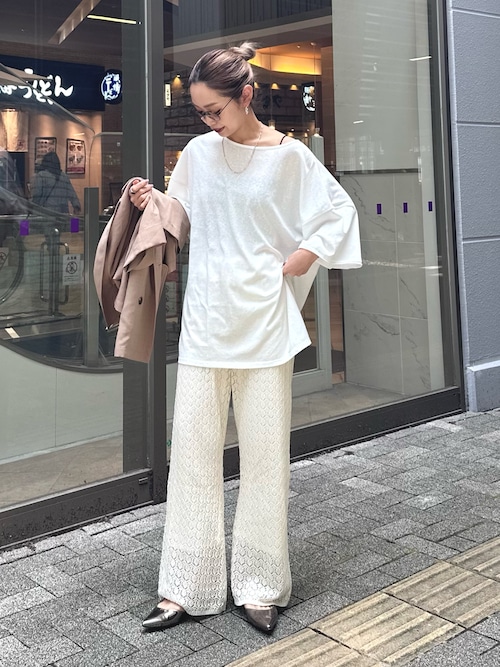2025高い素材  レース編みニットフレアパンツ（その他パンツ）｜CIAOPANIC TYPY パンツ