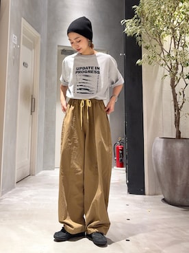 「CIAOPANIC TYPY（チャオパニックティピー）のアイテム（トップス）」を使った、ponsan0529さん（レディース・156cm）の夏コーディネート