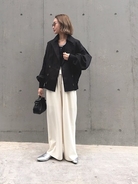 「CIAOPANIC TYPY（チャオパニックティピー）のアイテム（パンツ）」を使った、ponsan0529さん（レディース・156cm）の春コーディネート