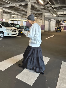 「春服デビュー宣言」｜「アイテム（ニットキャップ/ビーニー）」を使った、ponsan0529さん（レディース・156cm）の春コーディネート
