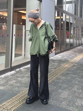 「アイテム（ブルゾン）」を使った、ponsan0529さん（レディース・156cm）の秋コーディネート