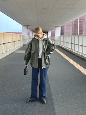 「CIAOPANIC TYPY」｜「アイテム（ブルゾン）」を使った、ponsan0529さん（レディース・156cm）の冬コーディネート