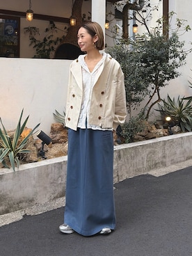 「CIAOPANIC TYPY（チャオパニックティピー）のアイテム（トップス）」を使った、ponsan0529さん（レディース・156cm）の春コーディネート