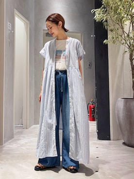 「CIAOPANIC TYPY（チャオパニックティピー）のアイテム（パンツ）」を使った、ponsan0529さん（レディース・156cm）の夏コーディネート