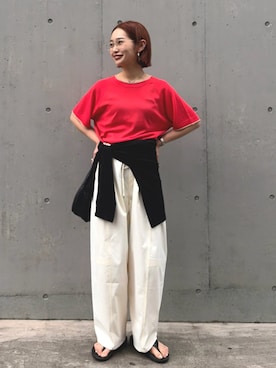 「CIAOPANIC TYPY（チャオパニックティピー）のアイテム（トップス）」を使った、ponsan0529さん（レディース・156cm）の夏コーディネート