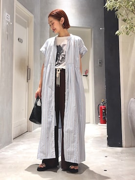 「CIAOPANIC TYPY（チャオパニックティピー）のアイテム（パンツ）」を使った、ponsan0529さん（レディース・156cm）の夏コーディネート