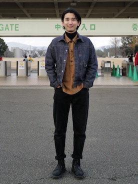 「Johnbull（ジョンブル）のアイテム（ジャケット/アウター）」を使った、kagonotoriさん（メンズ・183cm）の冬コーディネート