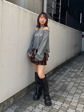 「スタッズ」｜ERIKOさん（レディース・152cm）の秋コーディネート