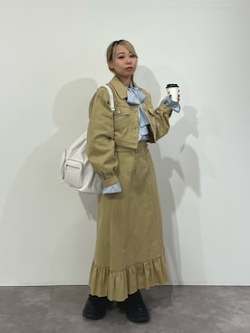 「jouetie（ジュエティ）のアイテム（スニーカー）」を使った、ERIKOさん（レディース・152cm）の冬コーディネート