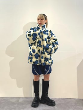 「jouetie（ジュエティ）のアイテム（ブルゾン）」を使った、ERIKOさん（レディース・152cm）の秋コーディネート