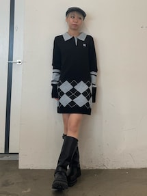 jouetie ニットポロフィットミニワンピース jouetie ワンピース ニットポロフィットミニワンピース
