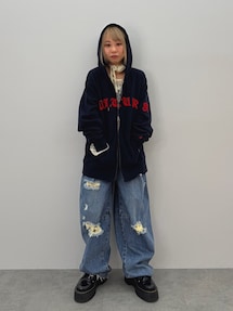 NEWERA×jouetie ZIPフーディ パーカー ネイビー - メルカリ