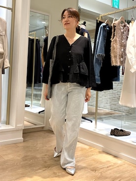 「ティアードブラウス」｜Ishikawaさん（レディース・157cm）の秋コーディネート