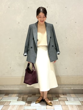 「アイテム（ジャケット/アウター）」を使った、Ishikawaさん（レディース・157cm）の秋コーディネート