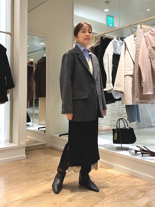 ノーリーズソフィ　スカートスーツ セール】レースレイヤードタイトスカート（スカート）｜NOLLEY'S Sophi