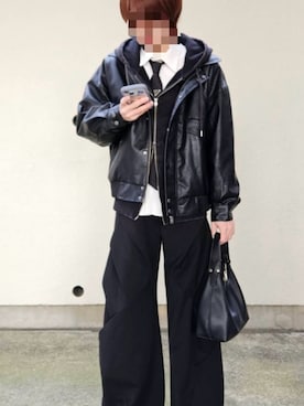 【CLEL】プライム TR 3Dタックパンツ S ブラック CLEL（クレイル）の「【CLEL】Prime TR 3D Tuck Pants